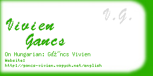 vivien gancs business card